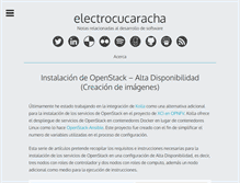 Tablet Screenshot of electrocucaracha.com